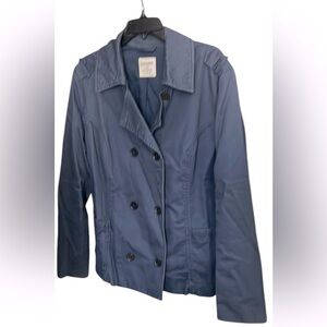 Navy Double-Breasted Women's Jacket
